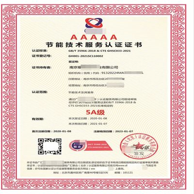 節(jié)能技術(shù)服務(wù)認(rèn)證證書(shū) 現(xiàn)代企業(yè)不可或缺的技術(shù)服務(wù)基石